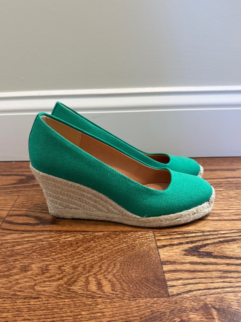 J. Crew Green Espadrille Shoes - NEW!!